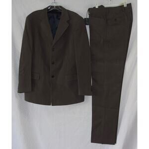 FAY Mens Single Breasted Gray Cotton Jacket Pant Suit Size 52/46 NEW!!!